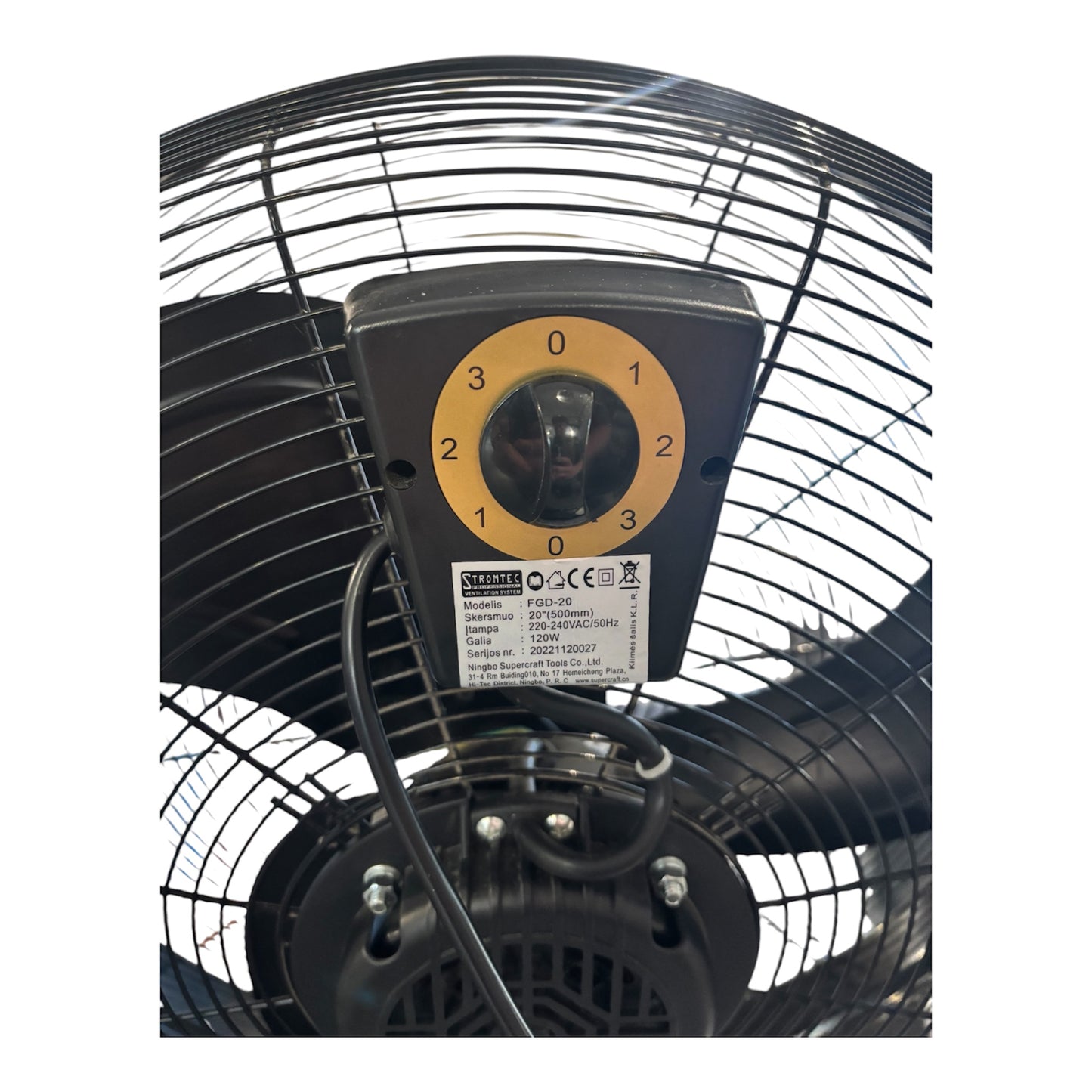 STROMTEC FGD-20 pramoninis grindinis ventiliatorius, 50 cm (500 mm), 120 W