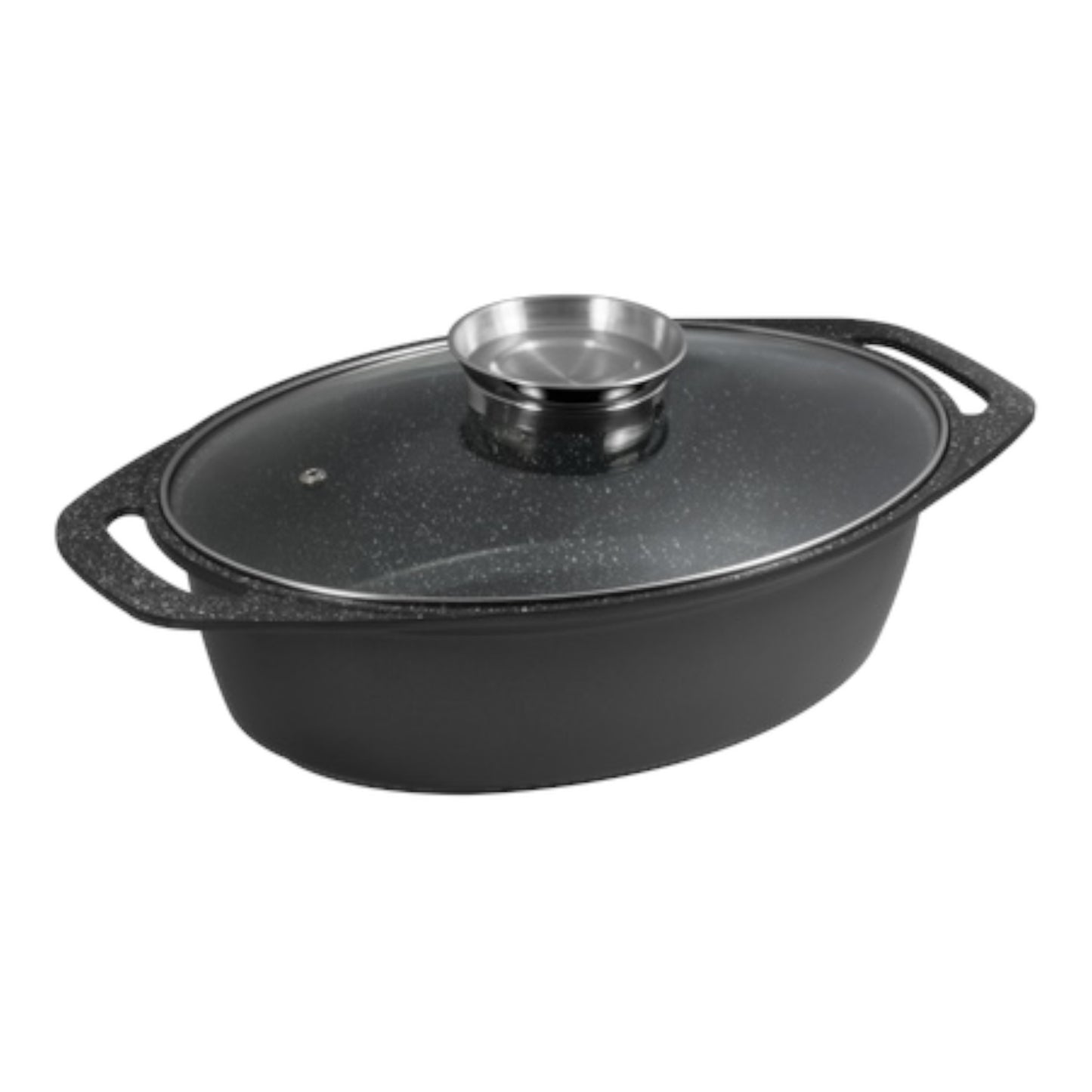 CS Kochsysteme Marburg ovalus troškinimo indas su aroma dangčiu, 32 x 24 cm