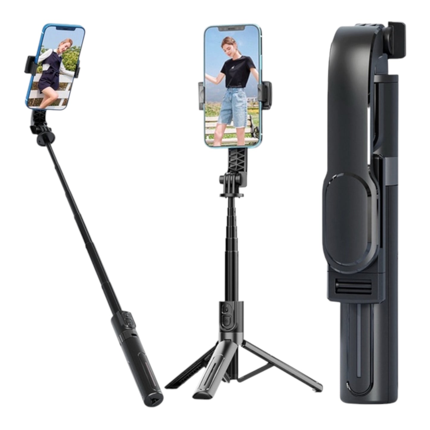 Selfie lazda su trikoju ir Bluetooth pulteliu, 90 cm, juoda