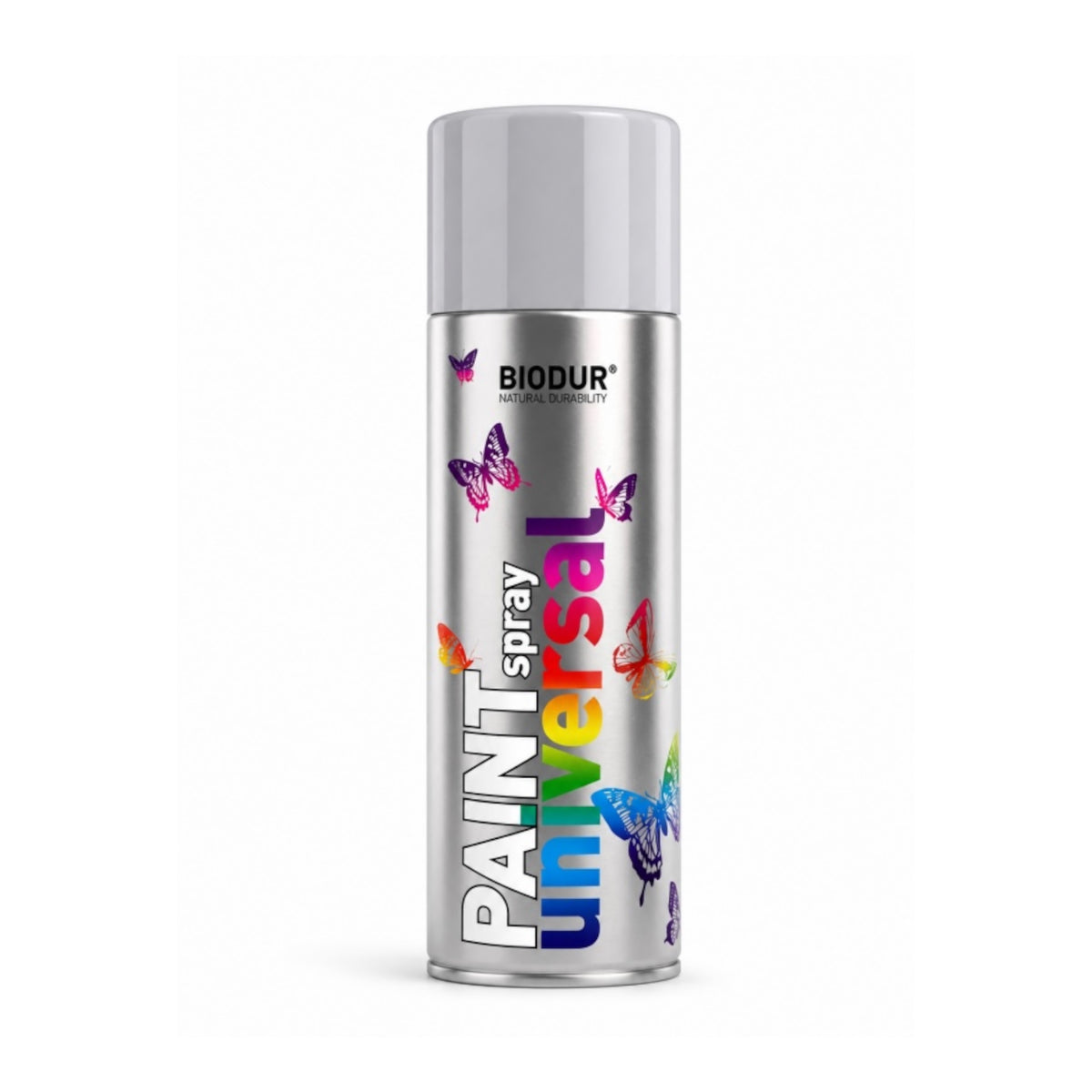 BIODUR Paint Universal aerozolinė emalė, sidabrinė metalik, 400 ml