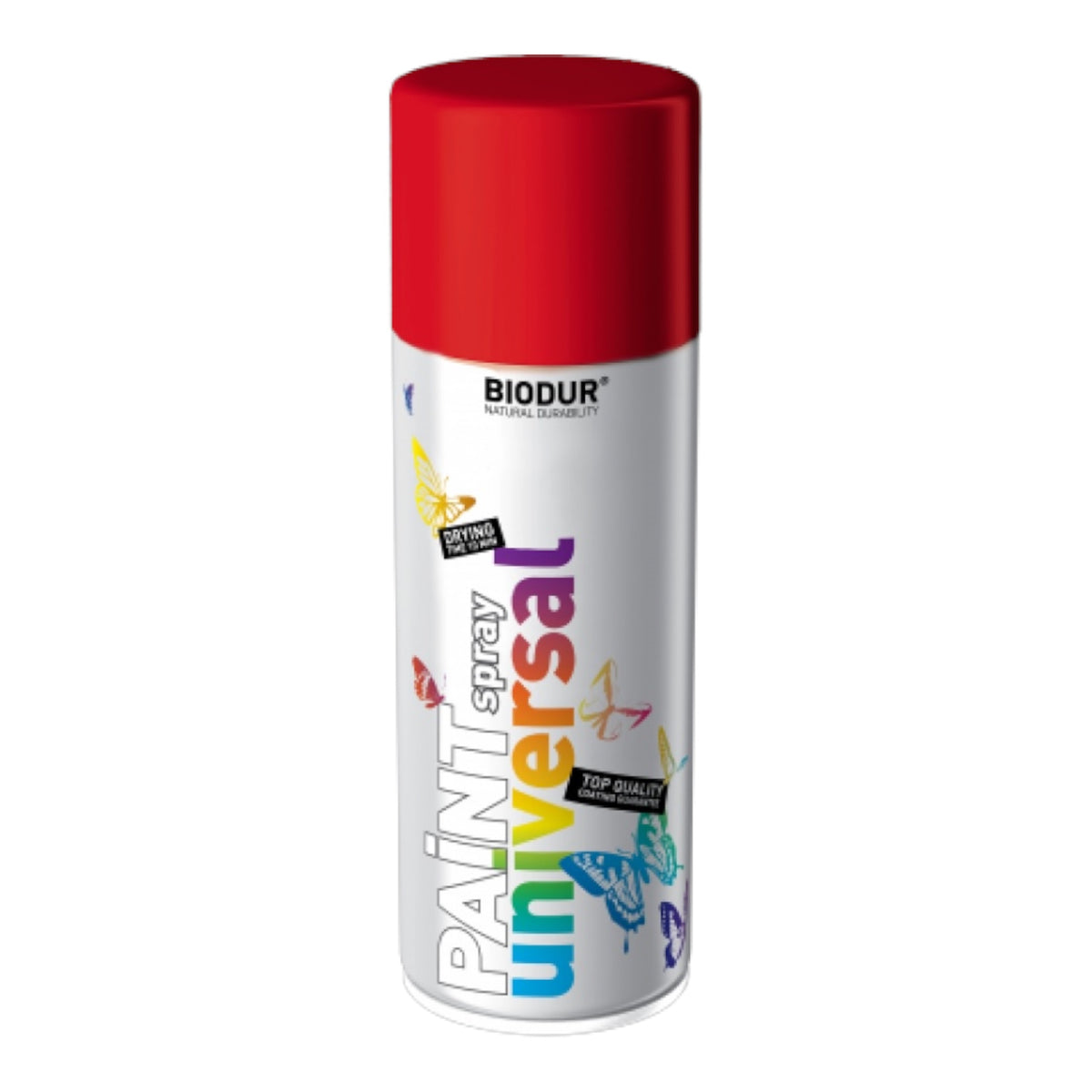 BIODUR Paint Universal aerozolinė emalė, ugnies raudona (RAL3000), 400 ml