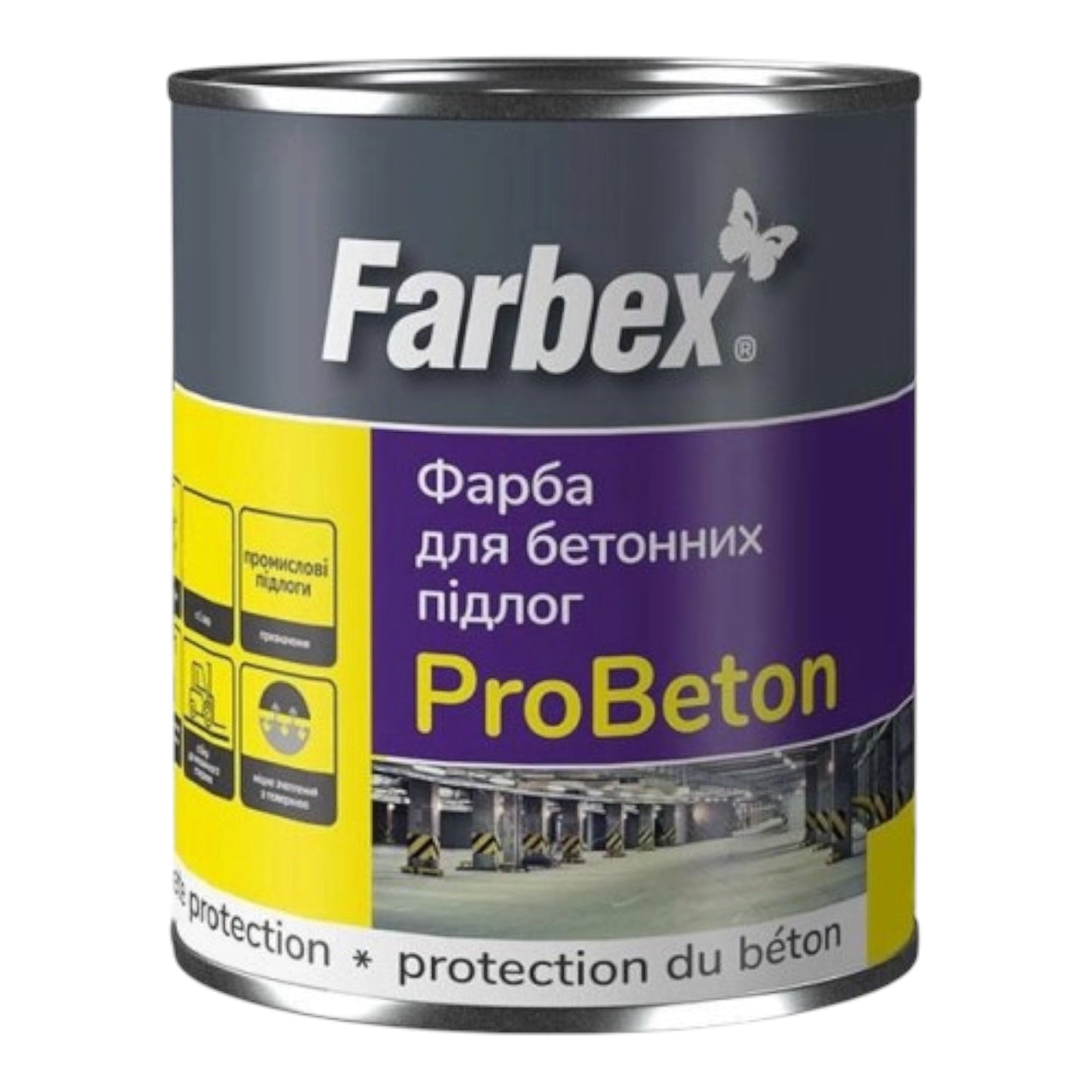 Betoninių grindų dažai Farbex „ProBeton“, 2,8 kg, pilka