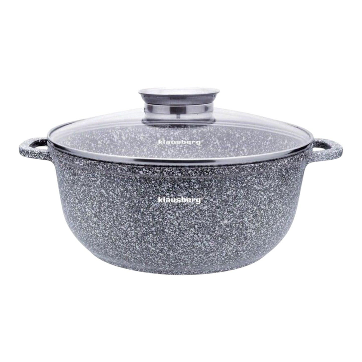 Puodas Klausberg KB-7524, 6,8 L, Ø28 × 12,5 cm, marmurinė nelimpanti danga