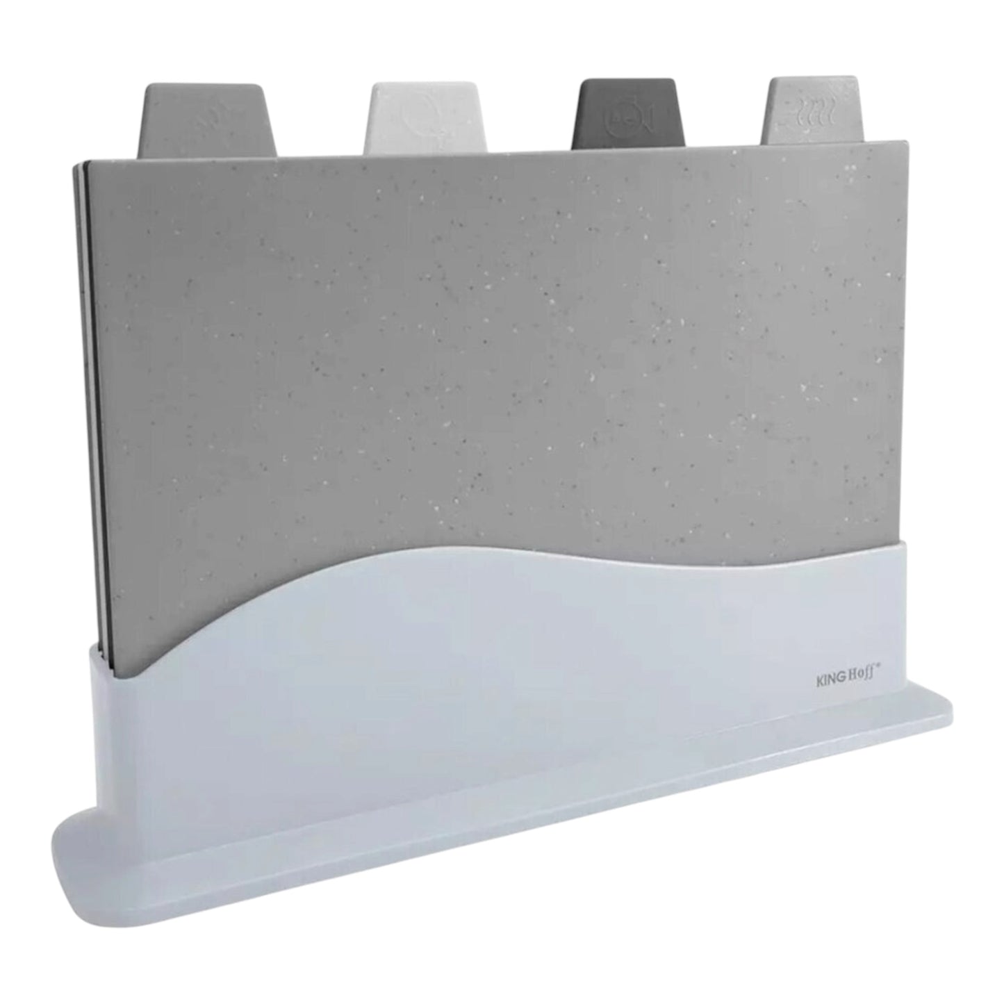 KINGHoff KH-1743 pjaustymo lentelių rinkinys su stovu, 4 vnt., 30 × 22,5 × 5 cm
