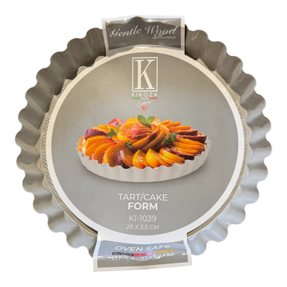 Kikoza KI-1039 tartų/pyragų kepimo indas, 28 x 3,5 cm