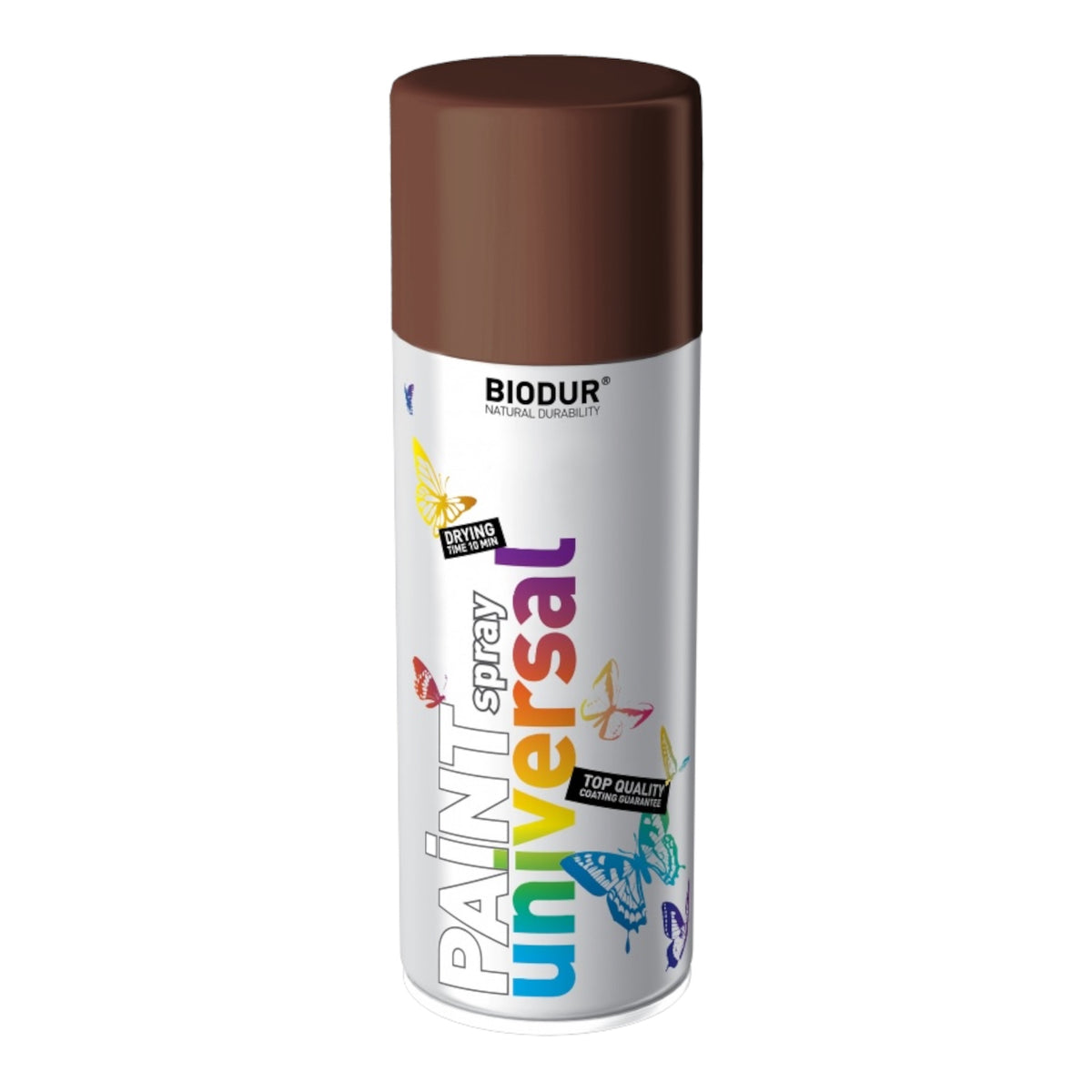 BIODUR Paint Universal aerozolinė emalė, ruda (RAL8011), 400 ml