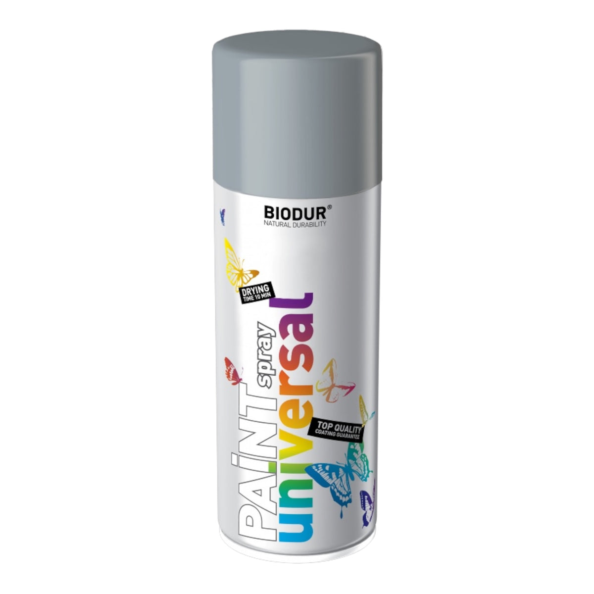 BIODUR Paint Universal aerozolinė emalė, pilka (RAL7046), 400 ml