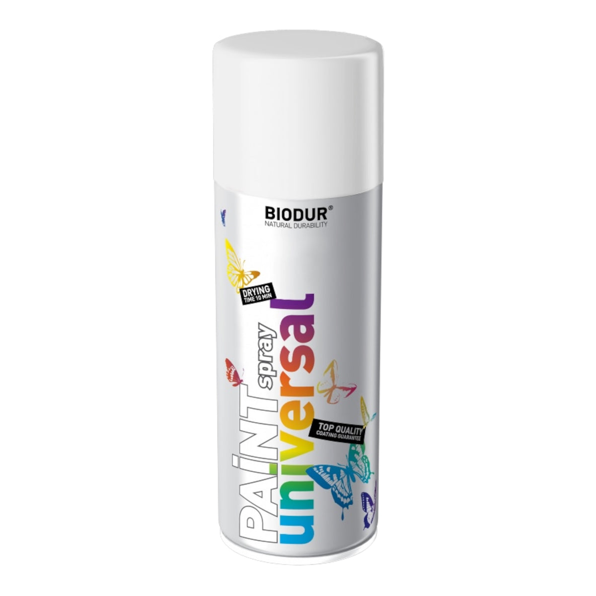 BIODUR Paint Universal aerozolinė emalė, balta (RAL9010), 400 ml