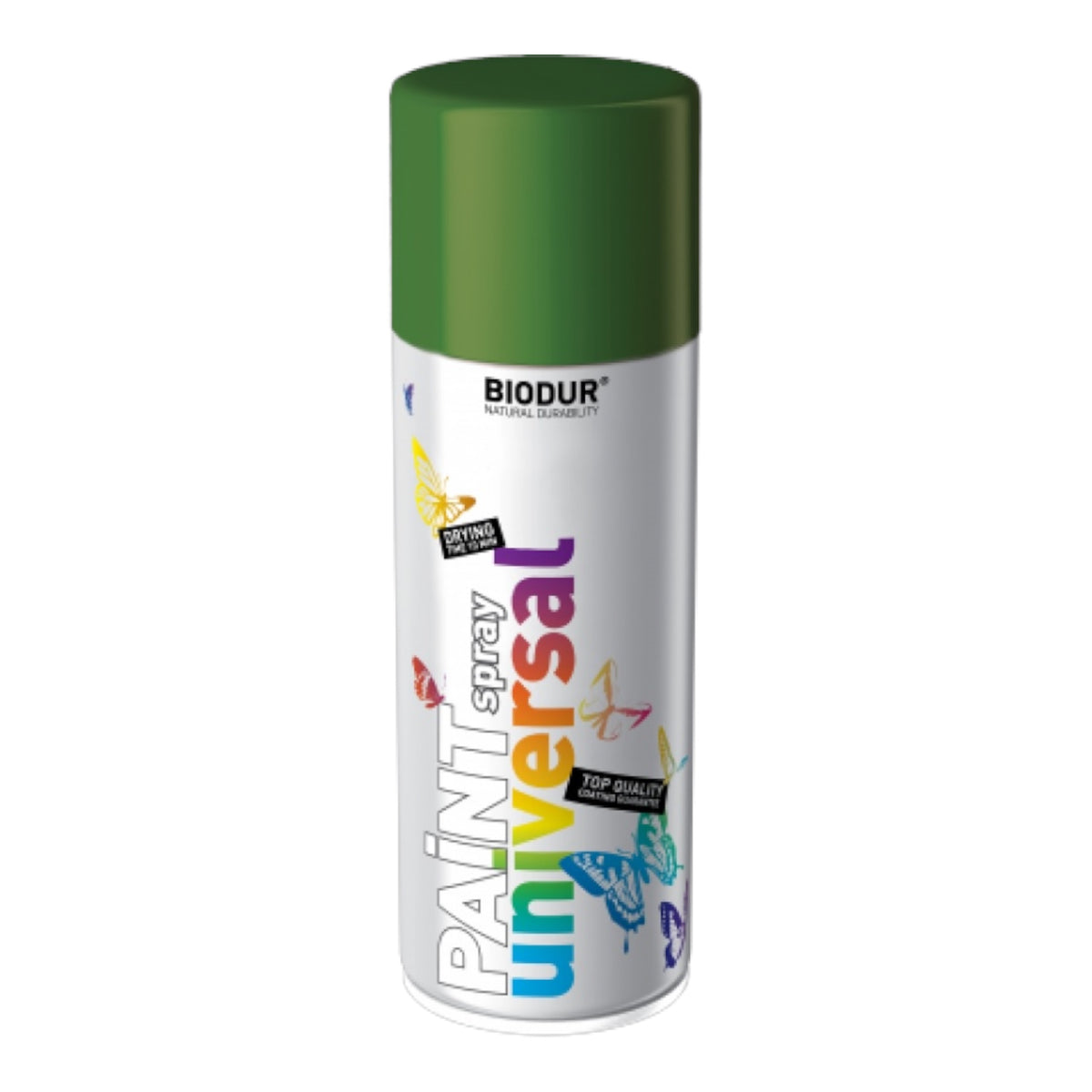 BIODUR Paint Universal aerozolinė emalė, lapų žalia (RAL6002), 400 ml