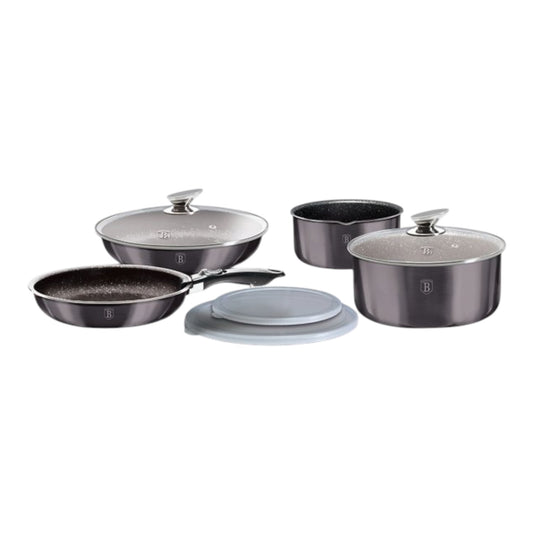 Berlinger Haus BH-6918 Carbon puodų ir keptuvių rinkinys, 9 dalių