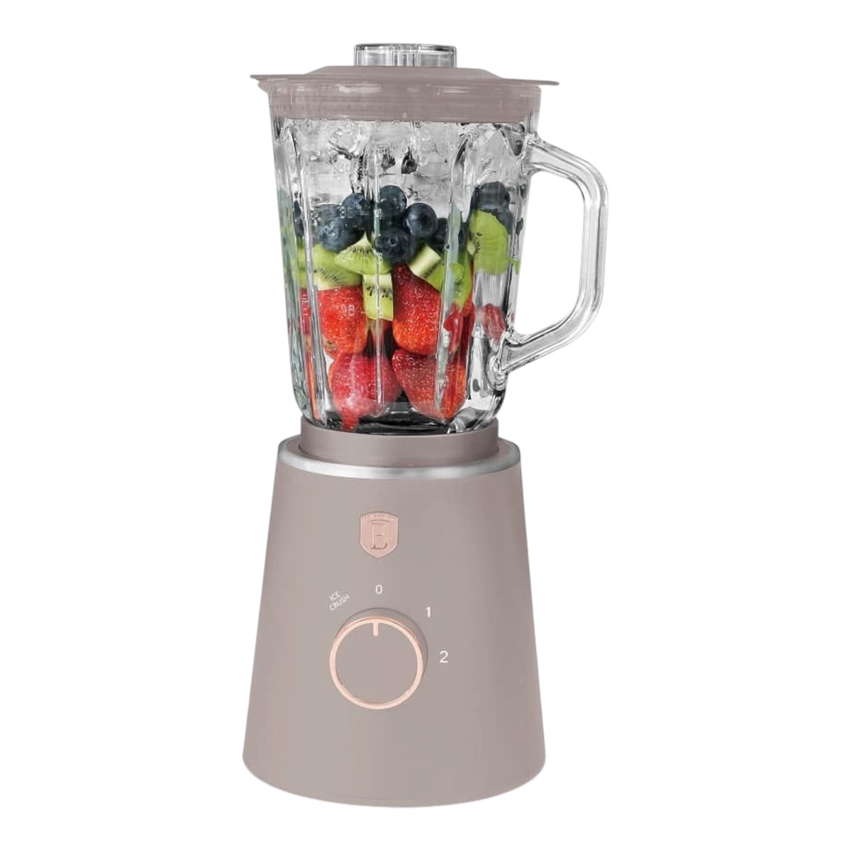 Berlinger Haus BH-9819 stacionarus trintuvas, 1000 W, 1,5 l stiklinis indas, matinė rusvai pilka