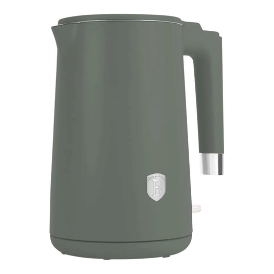 Berlinger Haus BH-9924 elektrinis virdulys dvigubomis sienelėmis, 1,7 l, 1800 W, matinė žalia