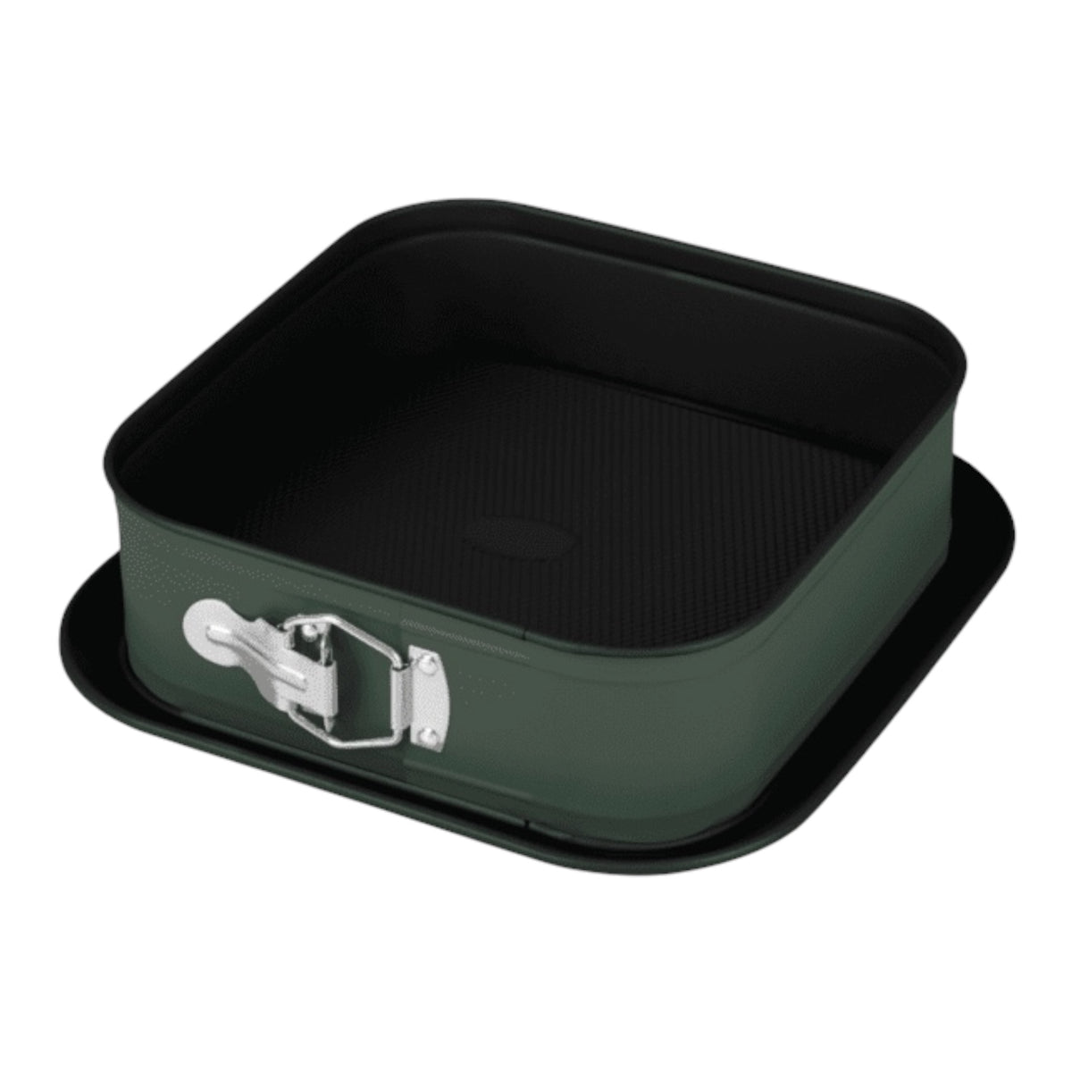 Berlinger Haus BH-8668 kvadratinė atsegama kepimo forma, 28 x 28 cm, matinė žalia