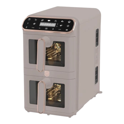 Berlinger Haus BH-9804 Dviguba oro gruzdintuvė „Taupe”, 5,5 L + 5,5 L, 2460 W