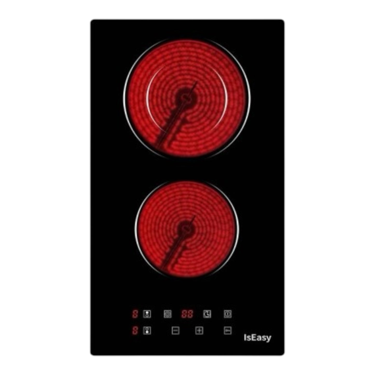 IsEasy LT2V-15 Dviejų zonų įmontuojama keraminė kaitlentė, 3200 W