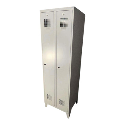 Dviejų vietų metalinė persirengimo spintelė (A 1,95 m × P 60 cm × G 50 cm)