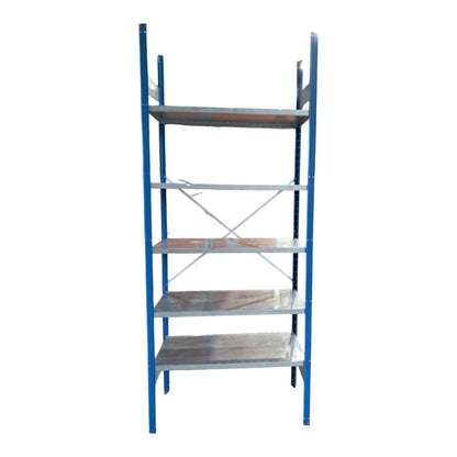 Metalinis sandėliavimo stelažas, 5 lentynos (A 250 × P 100 × G 40 cm)