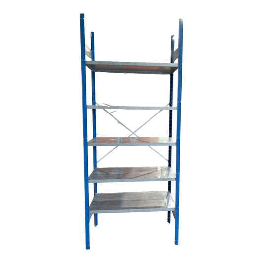 Metalinis sandėliavimo stelažas, 5 lentynos (A 250 × P 100 × G 40 cm)