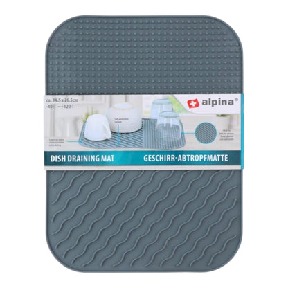 ALPINA indų džiovinimo kilimėlis, 34,5 × 26,5 cm (pilkas)